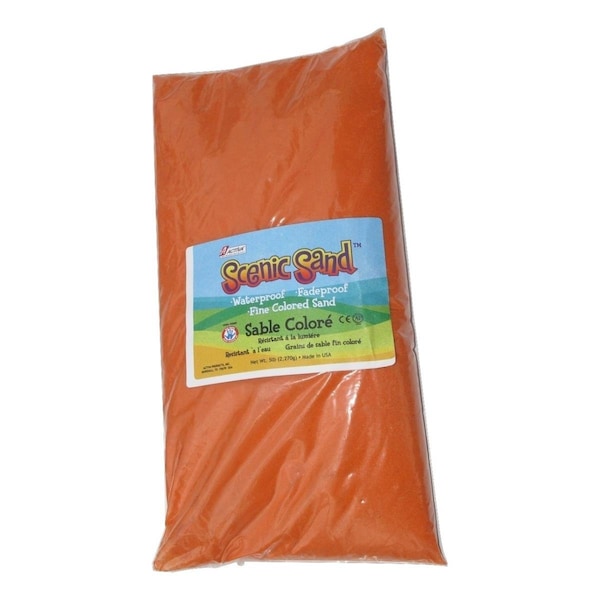 Scenic Sand Activa 5 lbs Bag of Colored Sand, Orange SC81436 - main